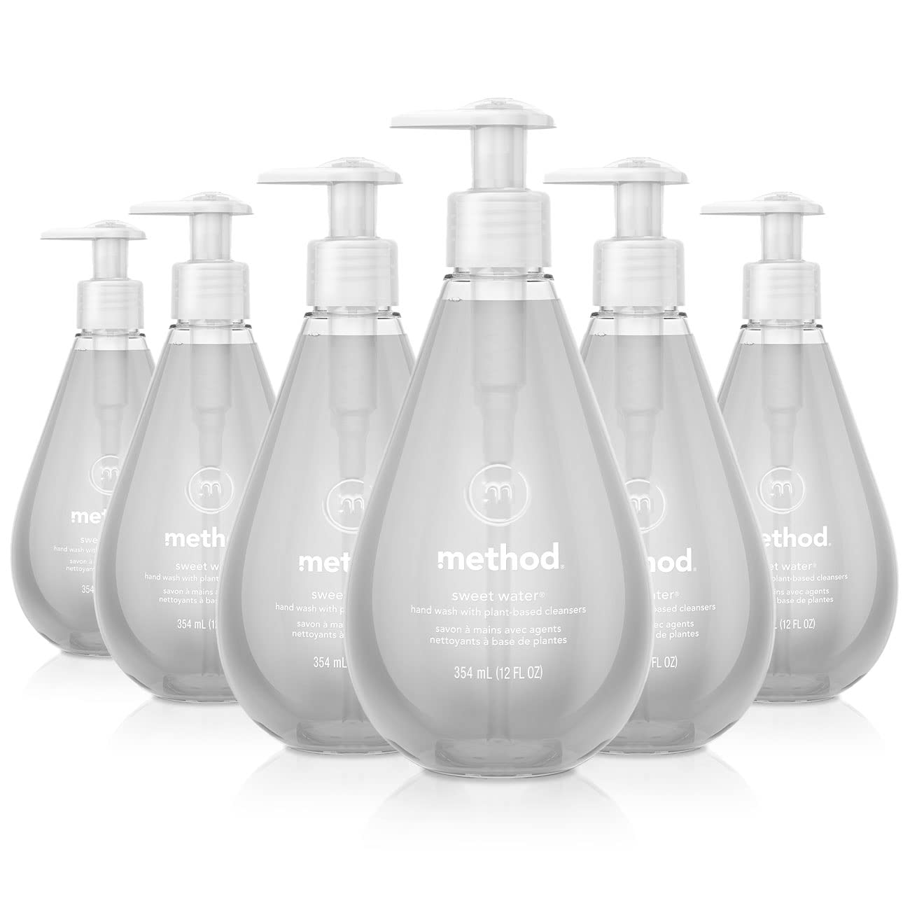 Method Gel Hand Wash, Sweet Water, 12 Ounce (Pack of 6)