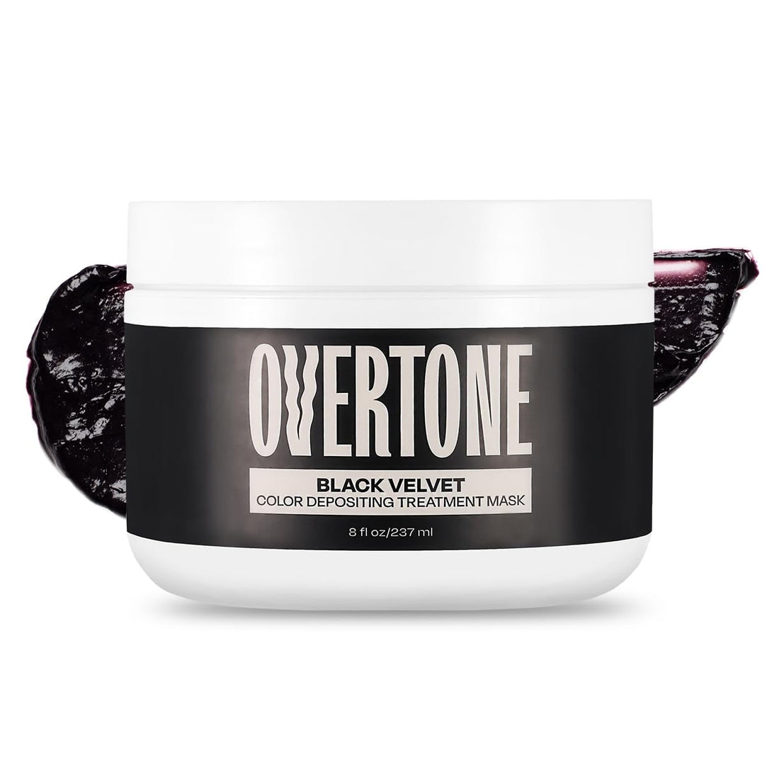 Overtone Color Depositing Semi-Permanent Hair Dye Conditioner - 8 oz For Natural & Color-Treated Hair, Moisturizing Shea Butter & Coconut Oil - Vegan & Cruelty-Free, Rich Velvet is now Black Velvet