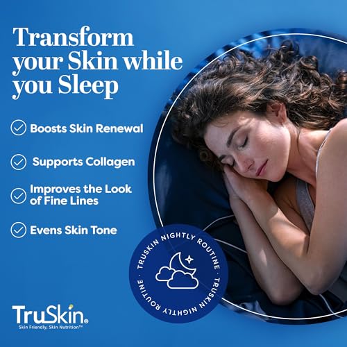 TruSkin Retinol Serum for Face – Gentle Anti-Aging Serum with Retinol, Hyaluronic Acid, and Vitamin E for a More Youthful Feel – Skin Care Made to Improve Look of Fine Lines, Wrinkles, 1 fl oz