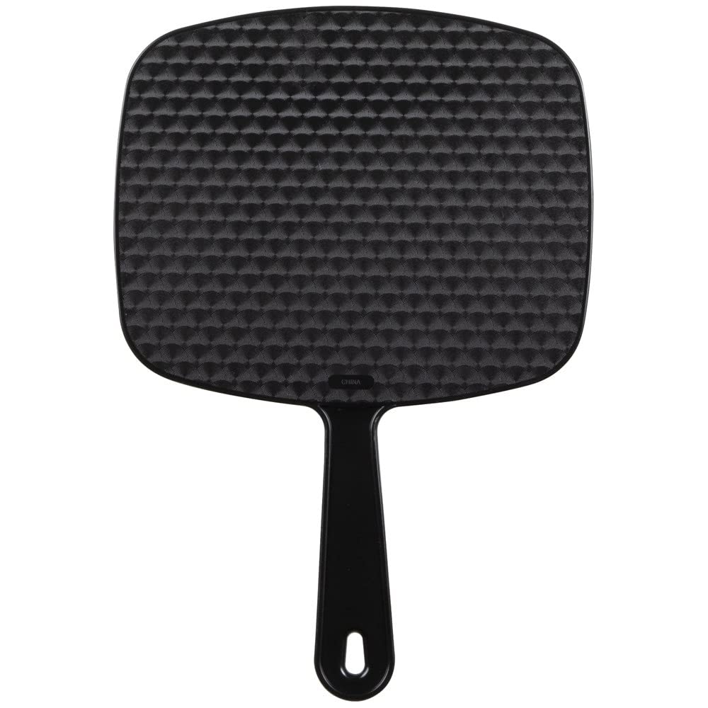 ForPro Premium Hand Mirror, Multi-Purpose Handheld Mirror with Distortion-Free Reflection, Medium, Black, 6.3ââ‚¬Â W x 9.6ââ‚¬Â L