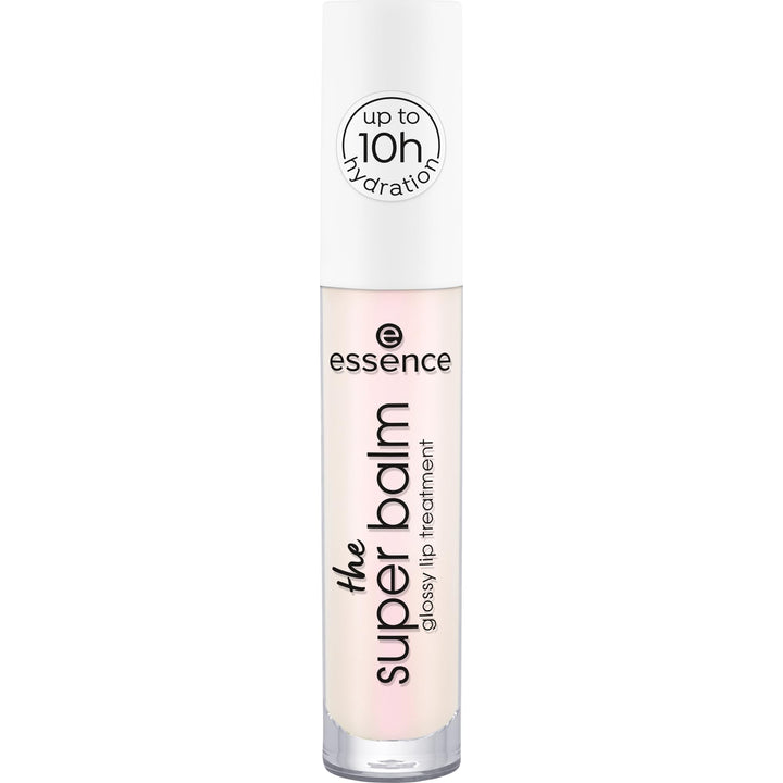 essence | The Super Balm Glossy Lip Treatment | 10 Hour Hydrating Lip Balm for Glossy Finish with Shea Butter & Vitamin E | Vegan & Cruelty Free