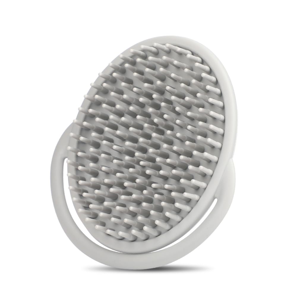 haakaa Silicone Shampoo Brush - Soft Cradle Cap Brush Comb | Hair Scalp Massager, Soft Bristles for Newborns & Toddlers,Ideal Baby Registry Gift - 1pk