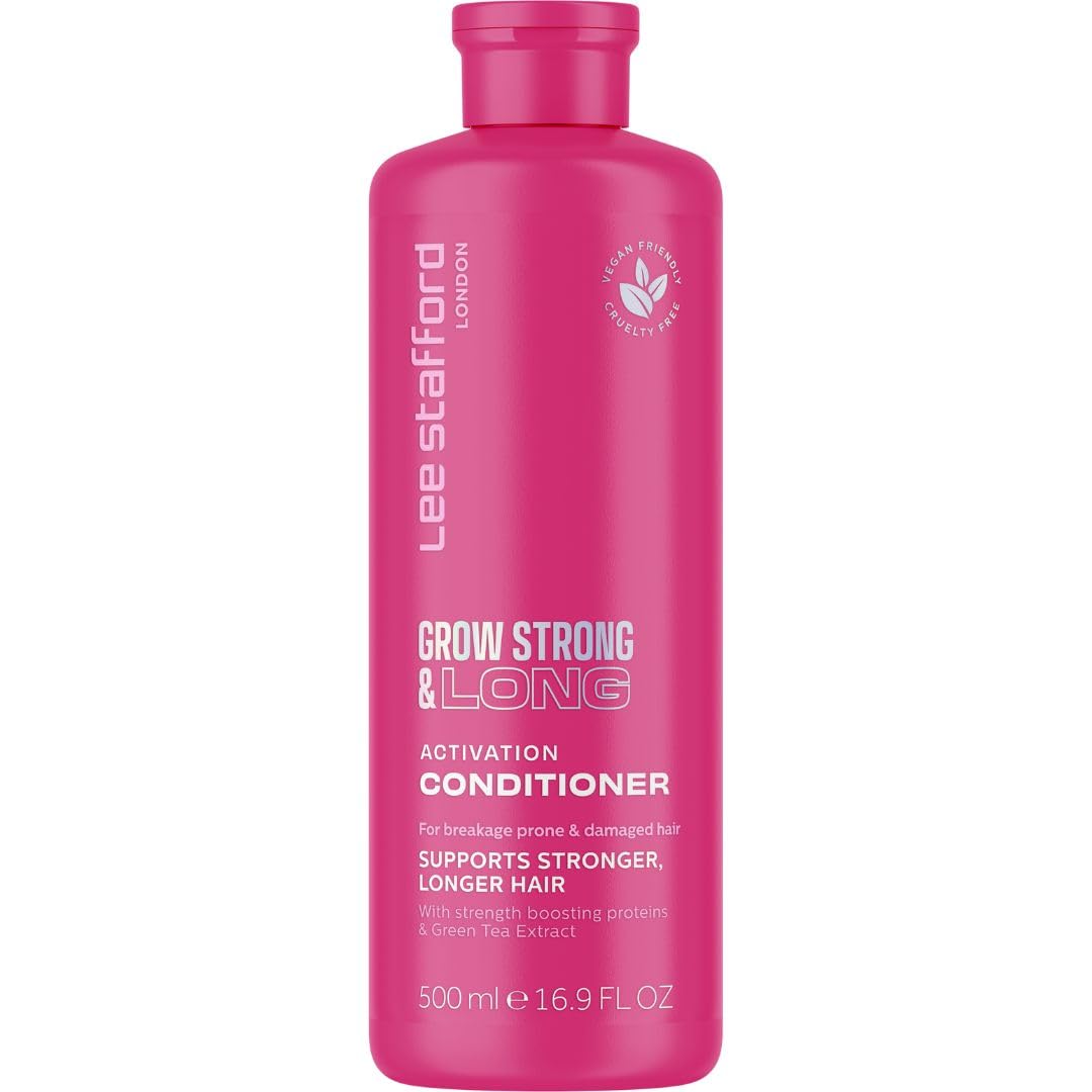 Lee Stafford Hair Growth Conditioner | Grow Strong & Long Collection - Best Thickening Regrowth Treatment for Thinning Hair Loss & Fine Hairs, Deep Conditioning, Sulfate Free, Men & Women, 16.9 Fl Oz