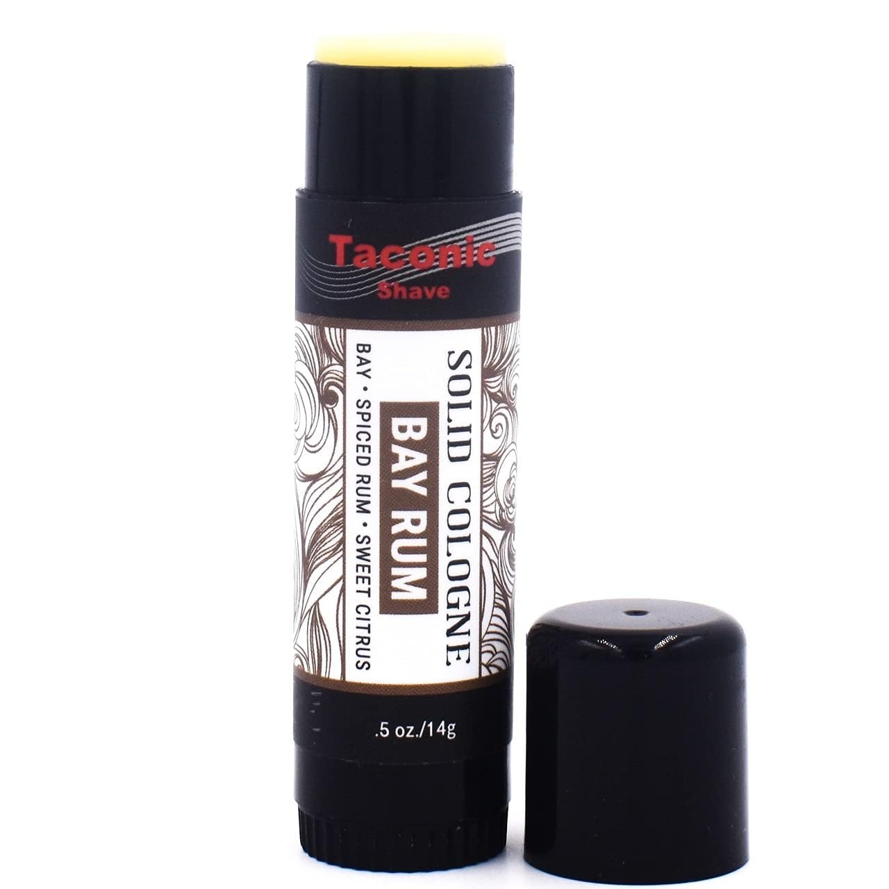 Bay Rum Solid Cologne for Men by Taconic Shave - A Classic Scent - With Notes of Citrus and Spice - Easy Application