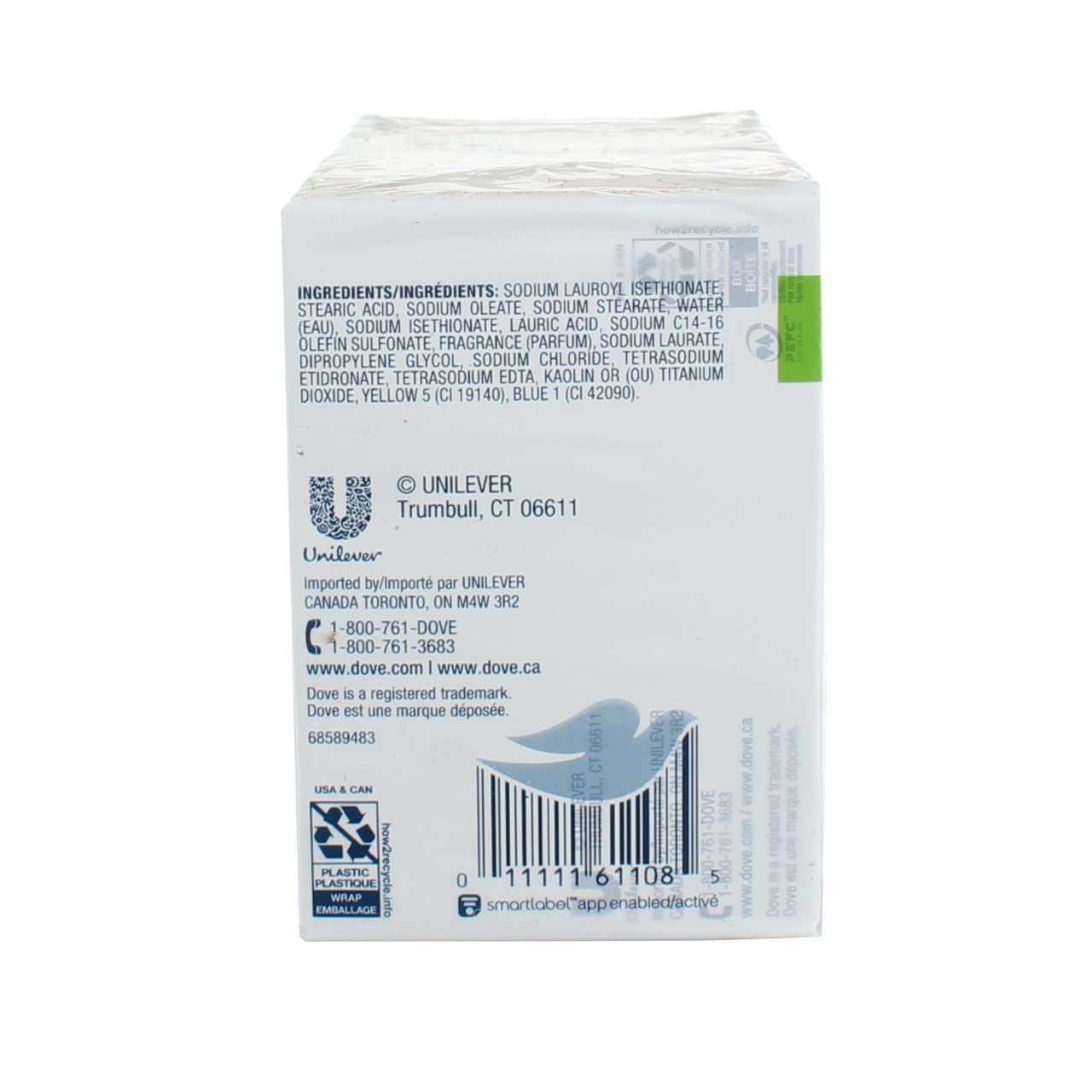 Dove Cool Moisture Moisturizer Cream Bars, Cucumber and Green Tea, 3.75 oz, 4 Ct