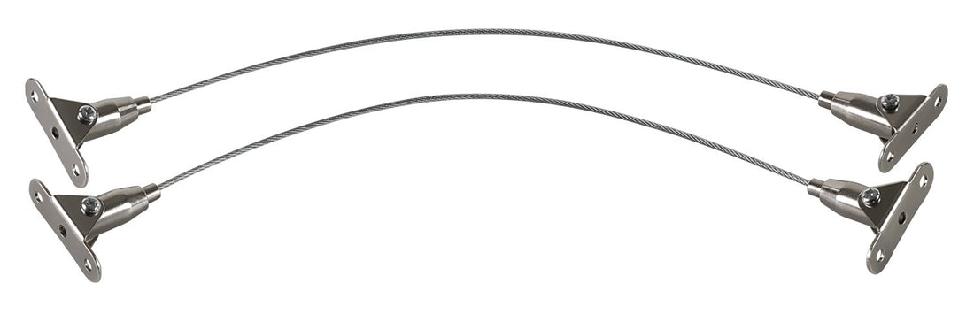 Mount-It! Furniture Anti-Tip Anchor - Steel Child Safety Straps | Secure Wall Anchors for Bookshelf, Dresser, Cabinet, Earthquake Protection for Babies and Pets, 2 Pack, Hardware Included