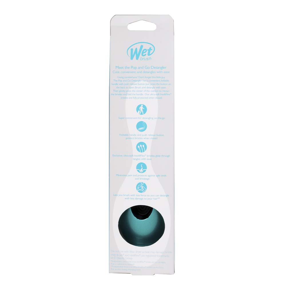 Wet Brush Detangler teal pop & go fold (Teal)