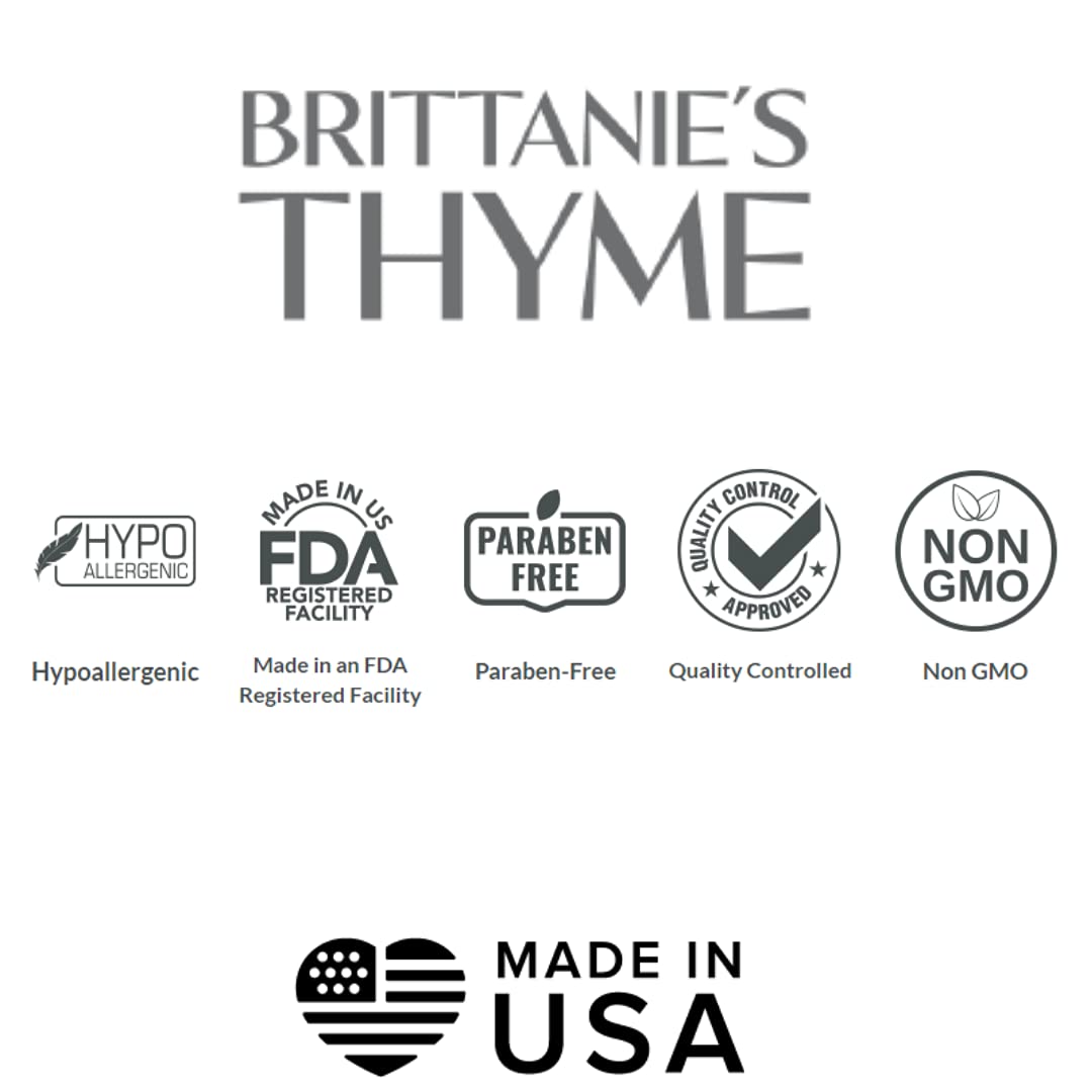 Brittanie27s Thyme Lavender: Organic Hand Soap, Lavender, 16 Oz - Made Olive Oil And Natural Luxurious Essential Oils. Vegan & Gluten Free
