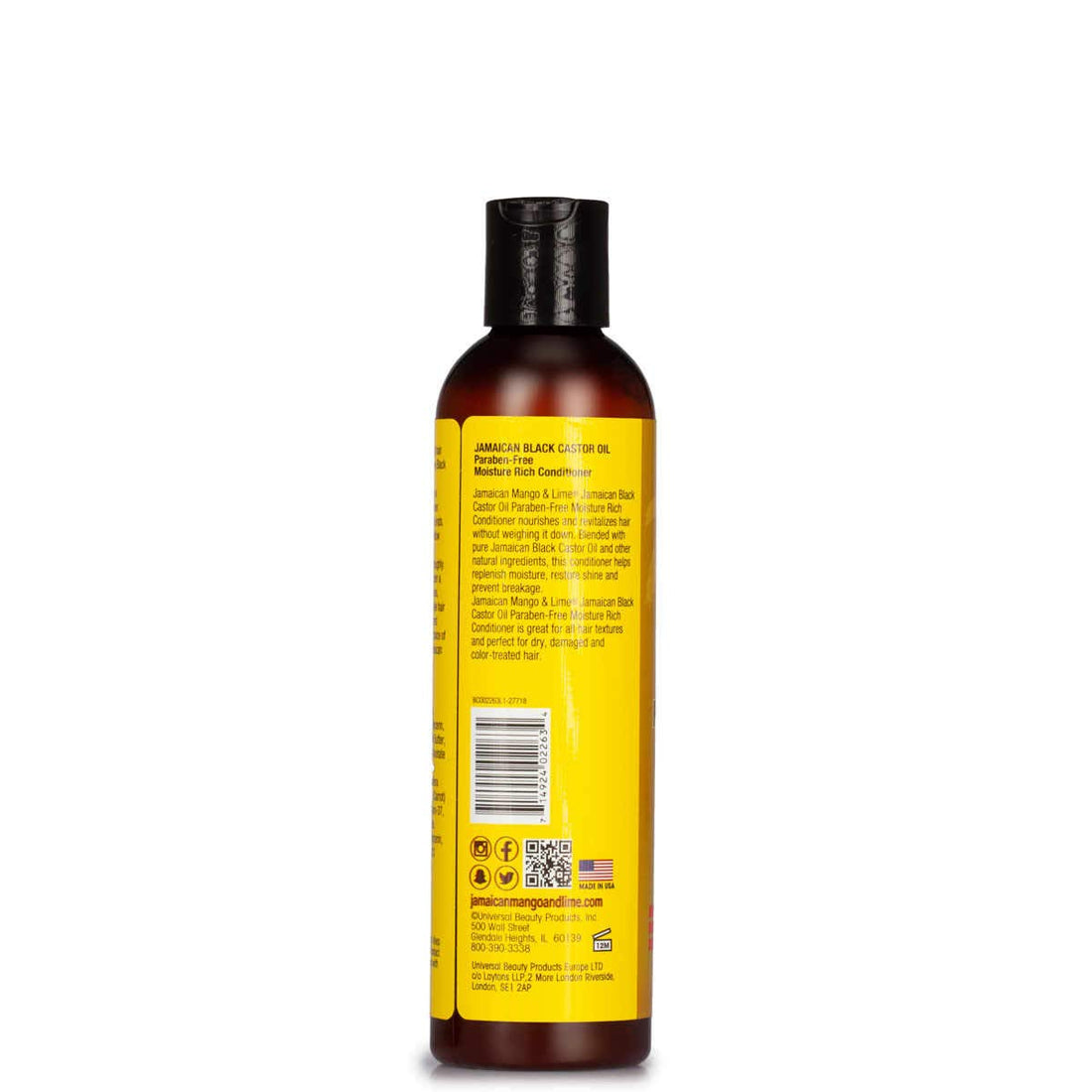 Jamican Mango & Lime Black Castor Oil Conditioner No Paraben 8 oz.