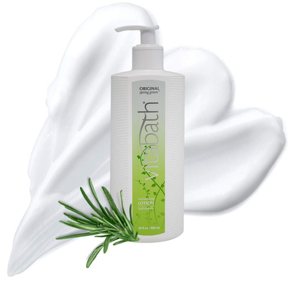 Vitabath Original Spring Green Moisturizing Body Lotion - Pine, Rosewood, Patchouli, Aloe & Shea Butter - Cruelty-Free, Paraben-Free - 20 oz