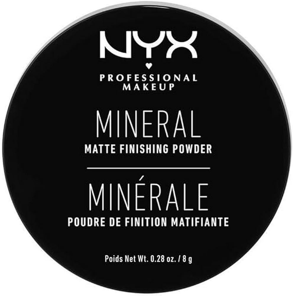 NYX PROFESSIONAL MAKEUP Mineral Matte Finishing Powder, Loose Setting Powder - Light/Medium