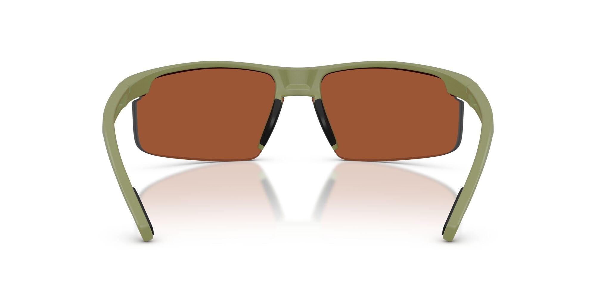 Native Eyewear Men's XD9048 Ridge-Runner Crest Rectangular Sunglasses, Forest Mist Green/Green Mirrored Polarized, 69 mm