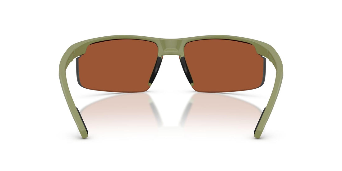 Native Eyewear Men's XD9048 Ridge-Runner Crest Rectangular Sunglasses, Forest Mist Green/Green Mirrored Polarized, 69 mm