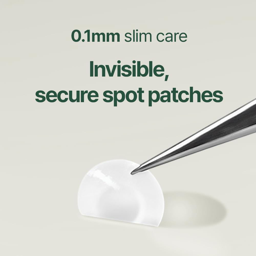 PYUNKANG YUL Calming Clear Spot Patch (Slim Care)145 count Quick, Adhesive & Invisible Oval Fit Stickers, Beveling Hydrocolloid Acne Spot Cover, Pimple Focused Skin Care for Blemishes and Zit, 2 Sized