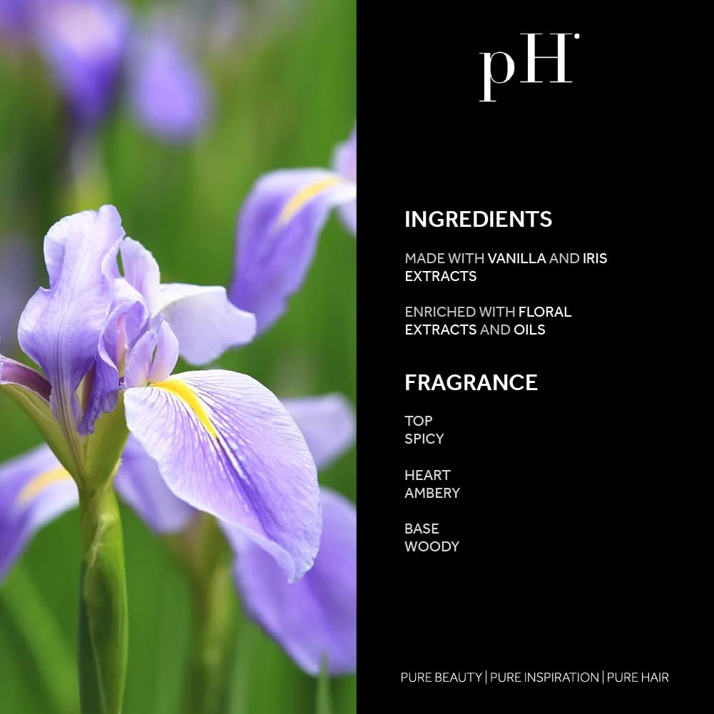 pH PURE HAIR Hydrating Leave-In Detangler Spray - Anti-Frizz, Moisturizing & Smoothing Spray for All Hair Types, Adds Shine & Softness, Easy Detangling & Styling, 8.45 Oz