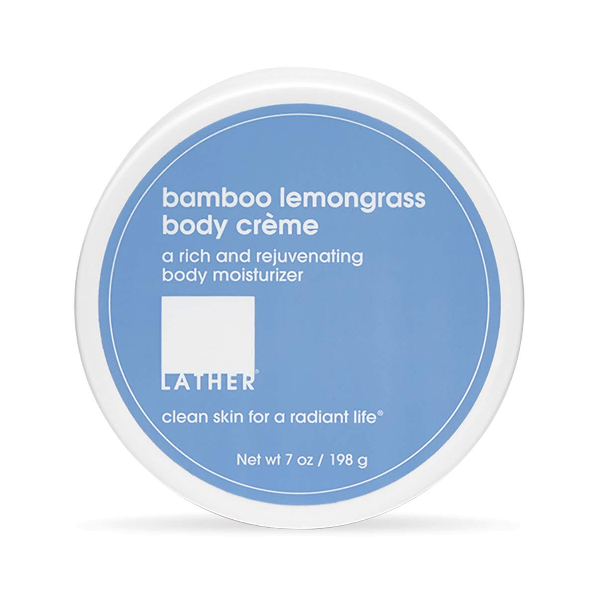 LATHER Bamboo Lemongrass Body CrÃƒ¨me, 7 Ounce - Rich, Rejuvenating Body Lotion with Shea Butter