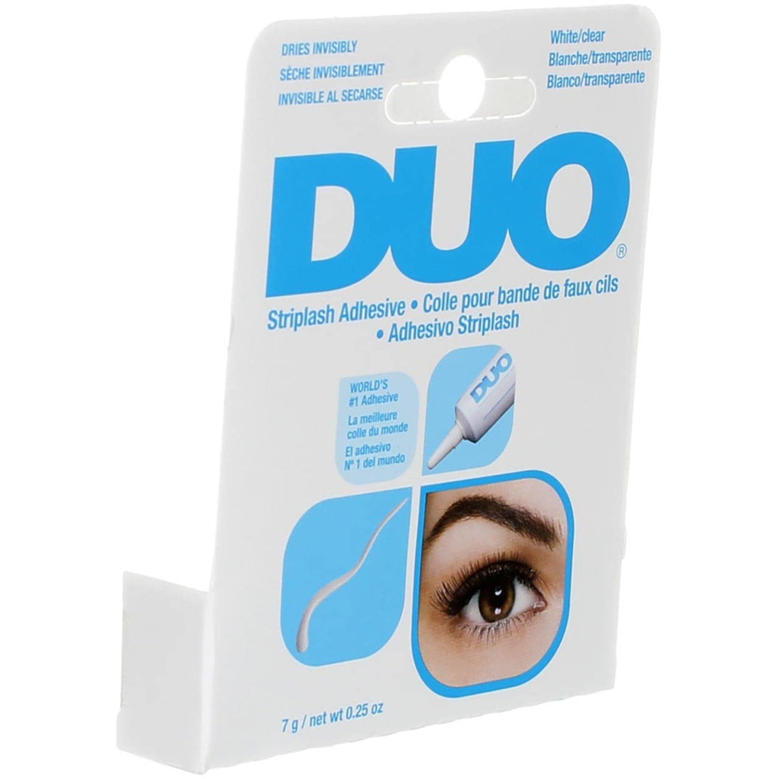 Duo Eyelash Striplash Adhesive White/Clear 0.25 Ounce (6 Pieces) (7ml)