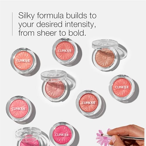Clinique Cheek Pop Blush | Long Lasting, Buildable + Vibrant, Yet Natural-Looking Color, Nude Pop, 0.12 Ounce
