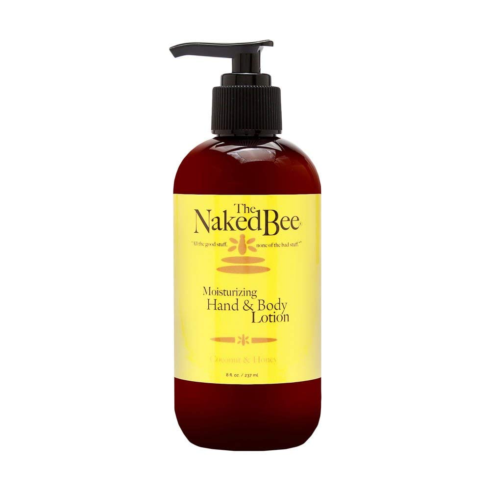 The Naked Bee Moisturizing Hand & Body Lotion, 8 Ounce, Coconut & Honey