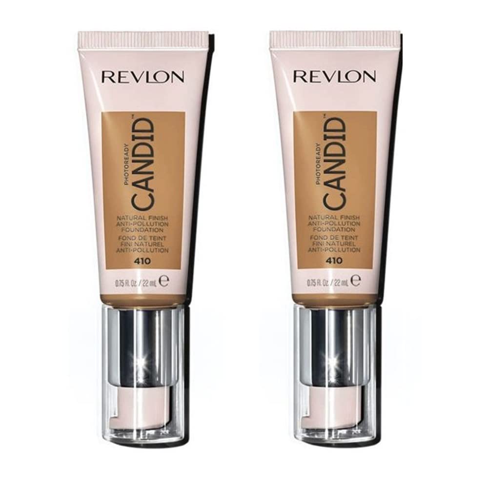 Pack of 2 Revlon PhotoReady Candid Natural Finish Foundation, Toast 410