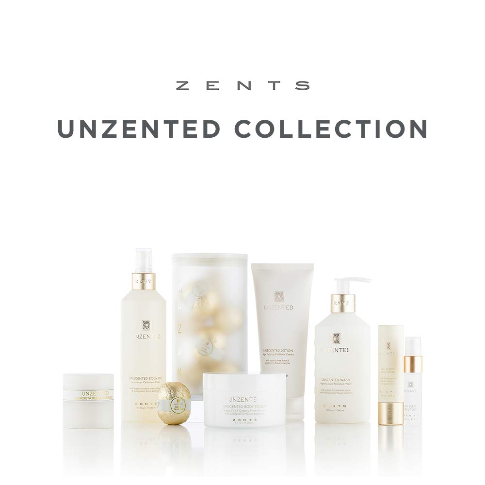 Zents Concreta Firming Repair Balm & Solid Parfum (Fragrance-Free) | Moisturizing Shea Butter & Coconut Oil for Skin | 1.25 fl oz