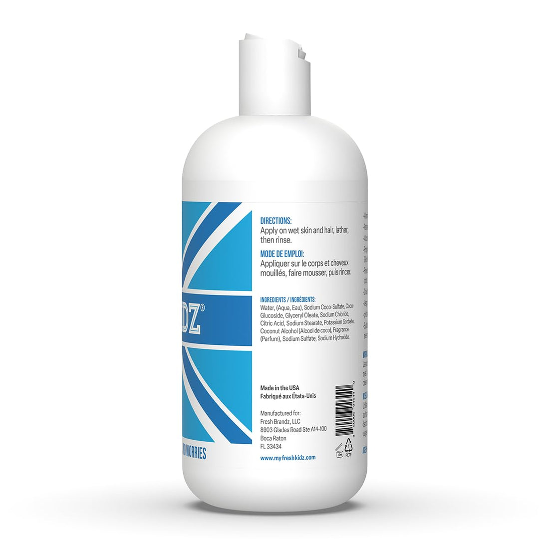 Keep It Kind Fresh Kidz Boys Blue Natural Body Wash 16.9 Fl Oz