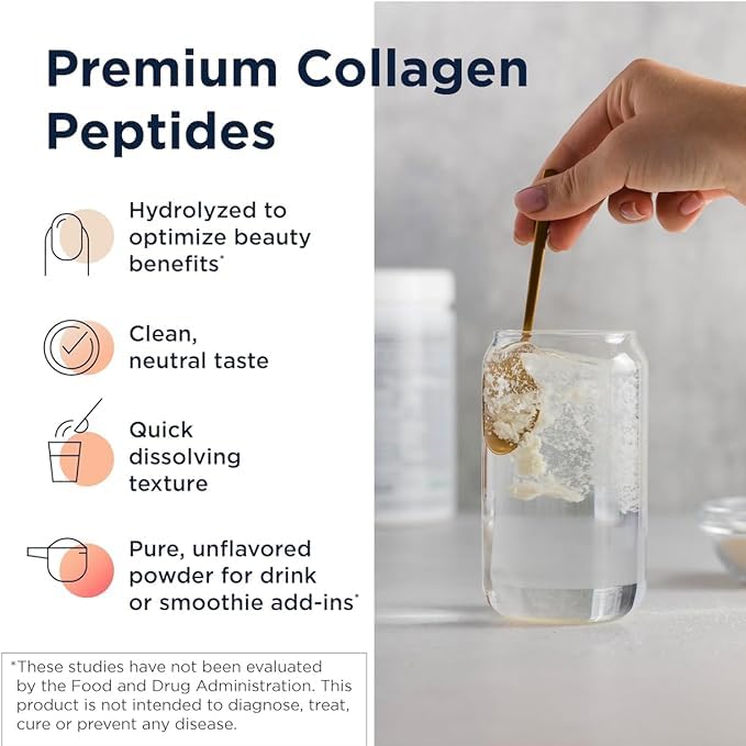 Designs for Health Whole Beauty Collagen - Collagen Peptides, Silica & Biotin Powder to Support Hair Skin and Nails - Support Hair Strength & Fullness (30 Servings)