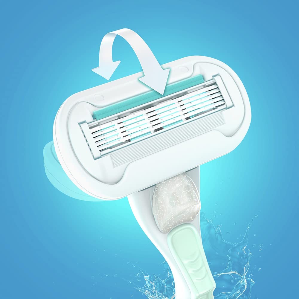 Gillette Venus Embrace Sensitive Womens Razor, 1 Razor Handle & 2 Razor Blade Refills