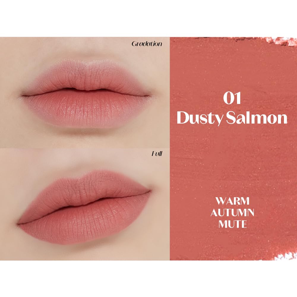 ETUDE Lip Tailor with Built in Lip Liner 0.8g - Dusty Salmon, Lip Pencil for Natural Plumped Lips, Long Lasting, Korean Makeup, Kbeauty, Perfect for Gift