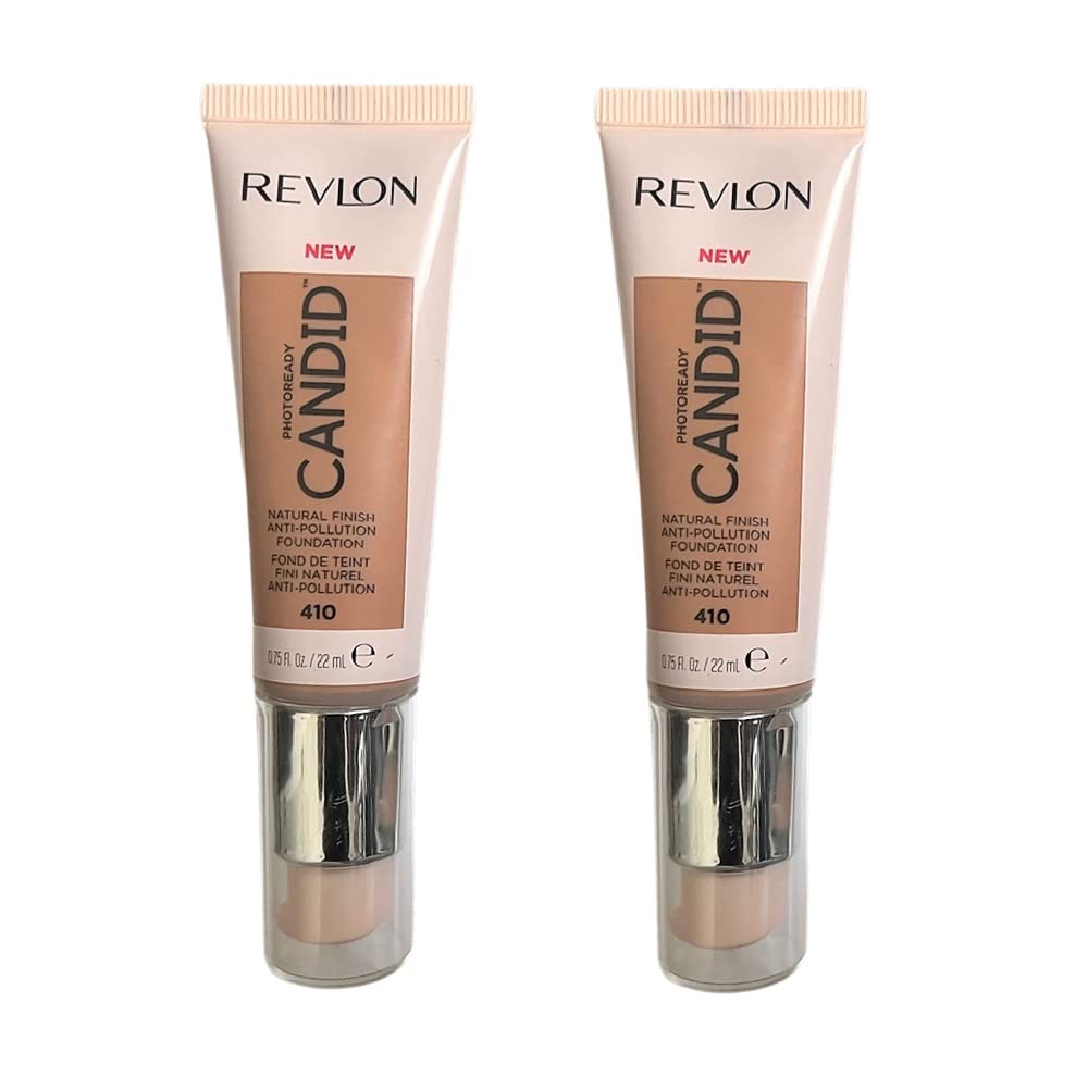 Pack of 2 Revlon PhotoReady Candid Natural Finish Foundation, Toast 410