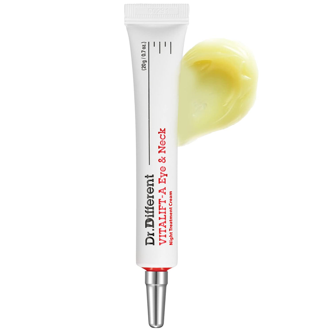 Dr.Different VITALIFT-A Eye & Neck Retinal 0.025% - Anti-Aging & Anti-Wrinkle Treatment for Night Spot & Aging Skin with Peptides - Deep Hydrating & Moisturizing Night Cream For Men and Women 0.7oz.