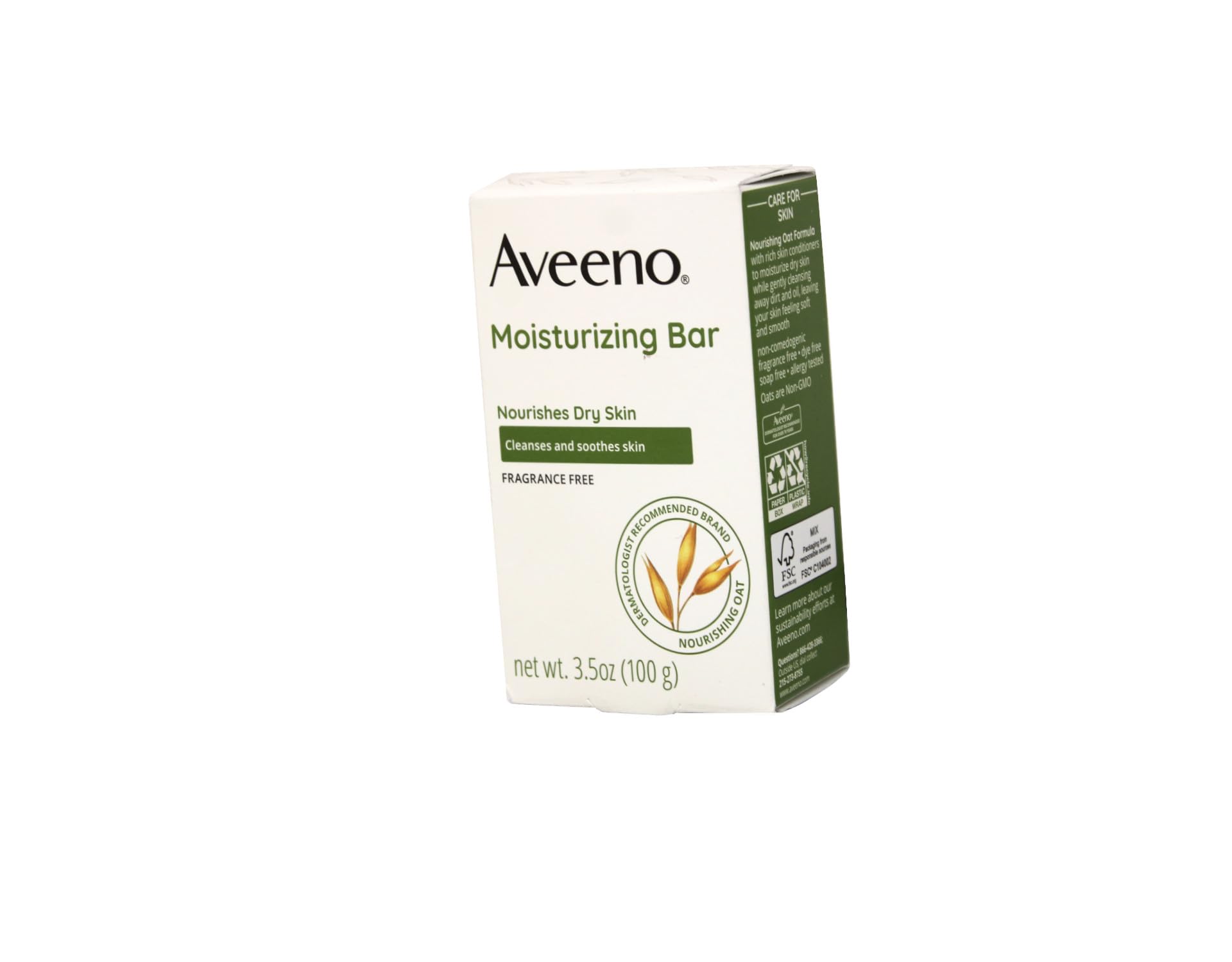 AVEENO Active Naturals Moisturizing Bar 3.50 oz (Pack of 6)
