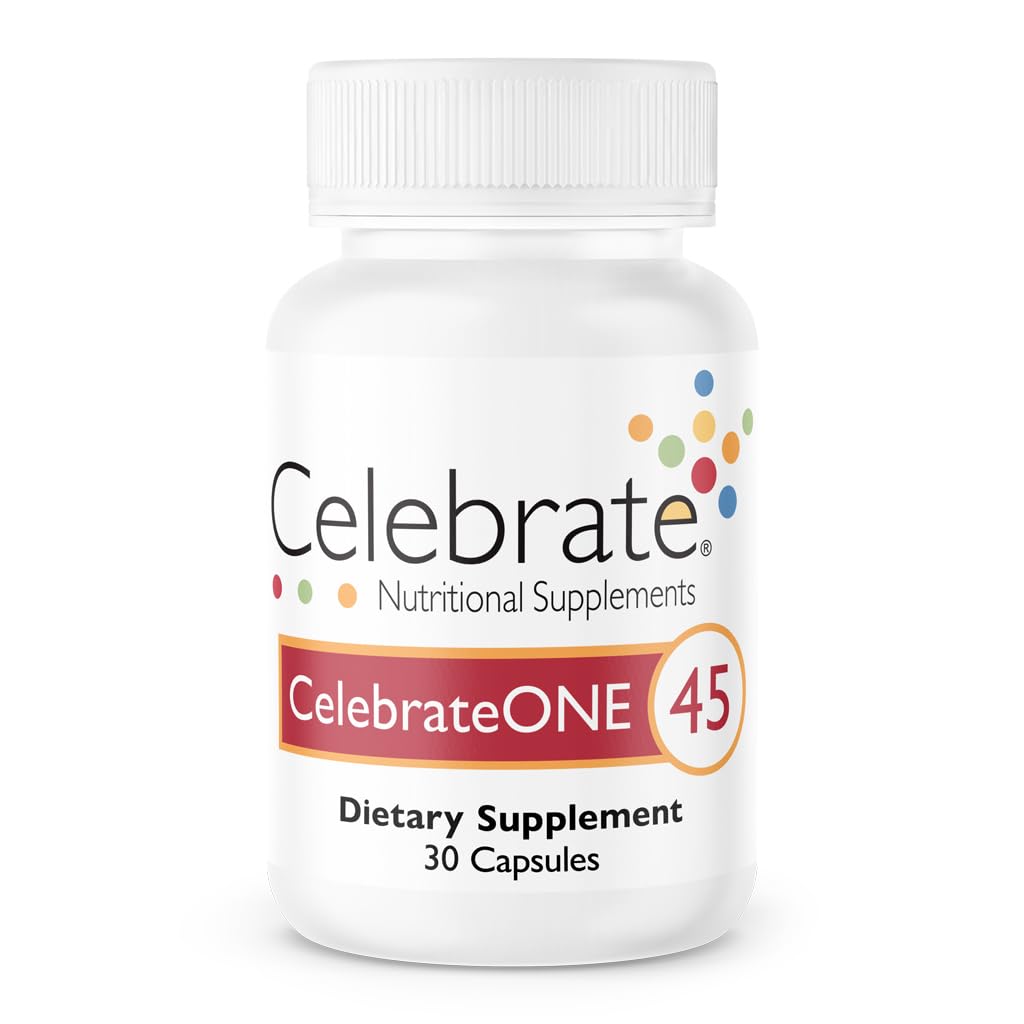 Celebrate Vitamins CelebrateONE 45, 45mg Iron - One A Day Bariatric Multivitamin, Essential Vitamins & Minerals - Gastric Bypass & Sleeve Gastrectomy Supplement (30 Capsules)