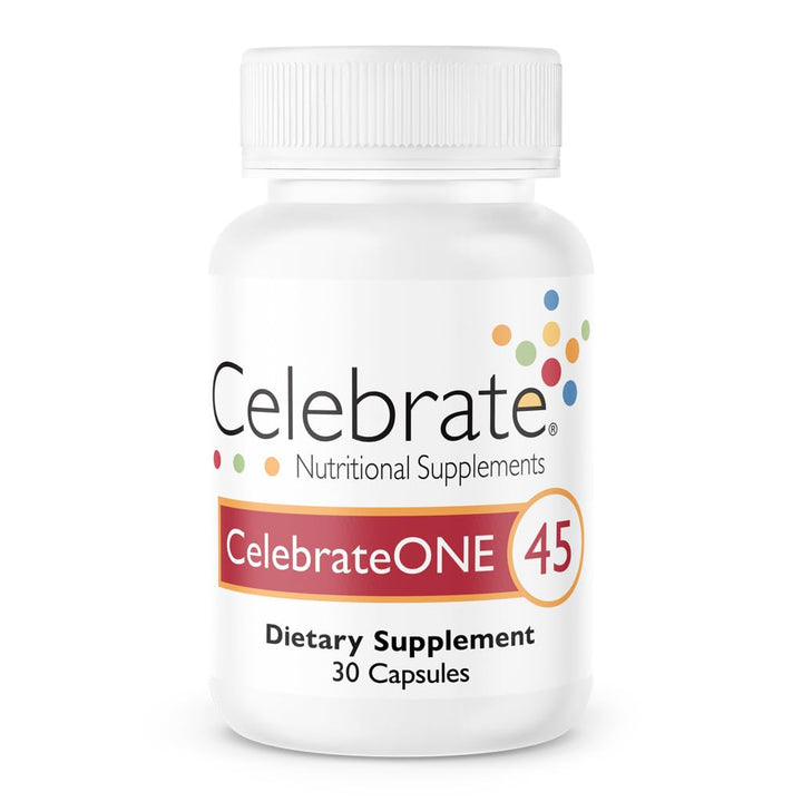 Celebrate Vitamins CelebrateONE 45, 45mg Iron - One A Day Bariatric Multivitamin, Essential Vitamins & Minerals - Gastric Bypass & Sleeve Gastrectomy Supplement (30 Capsules)