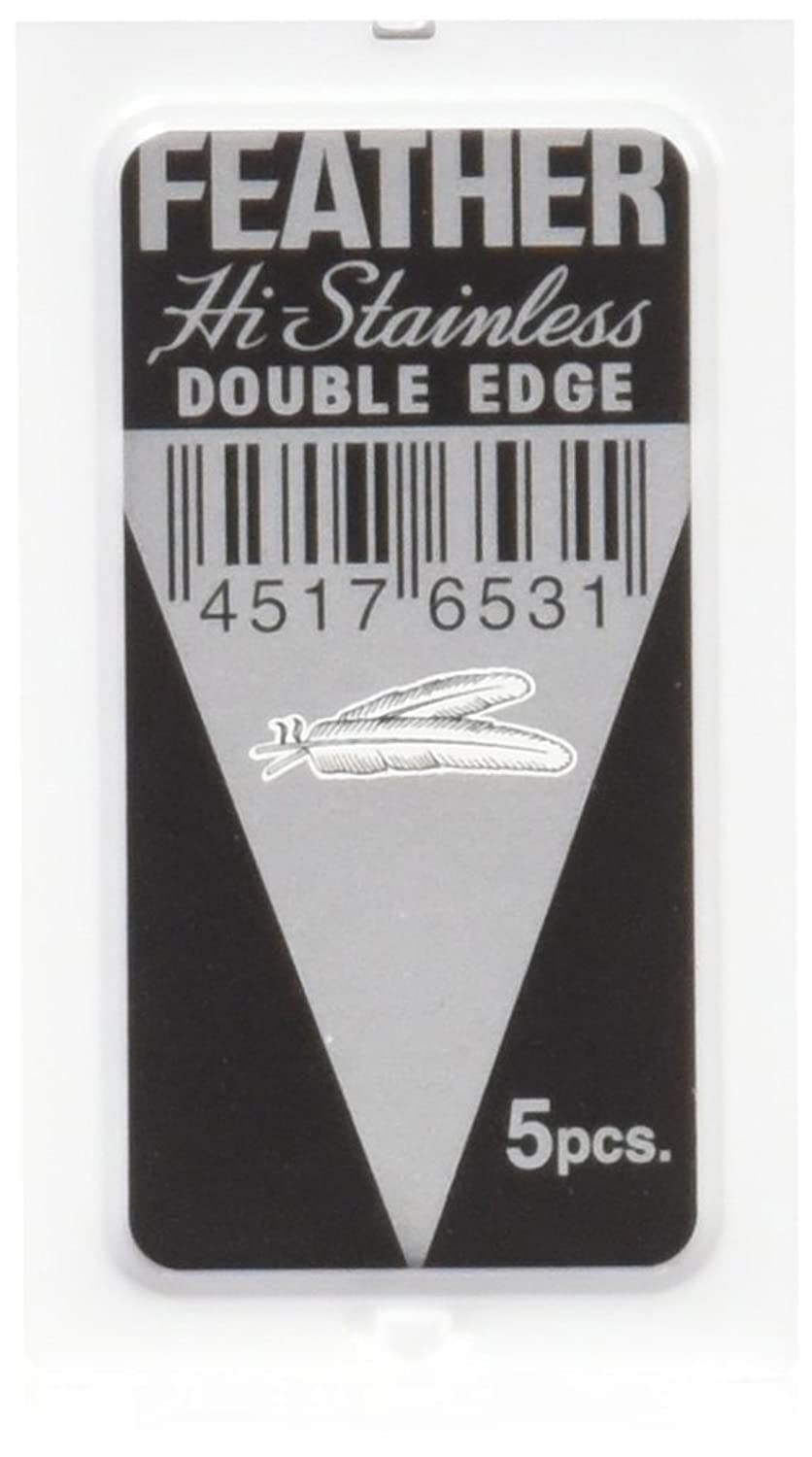 Jatai Feather Stainless Steel Double-Edge Blades - 5 ct