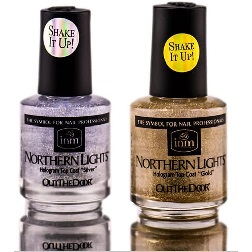 INM Northern Lights Hologram Top Coat DUO by INM