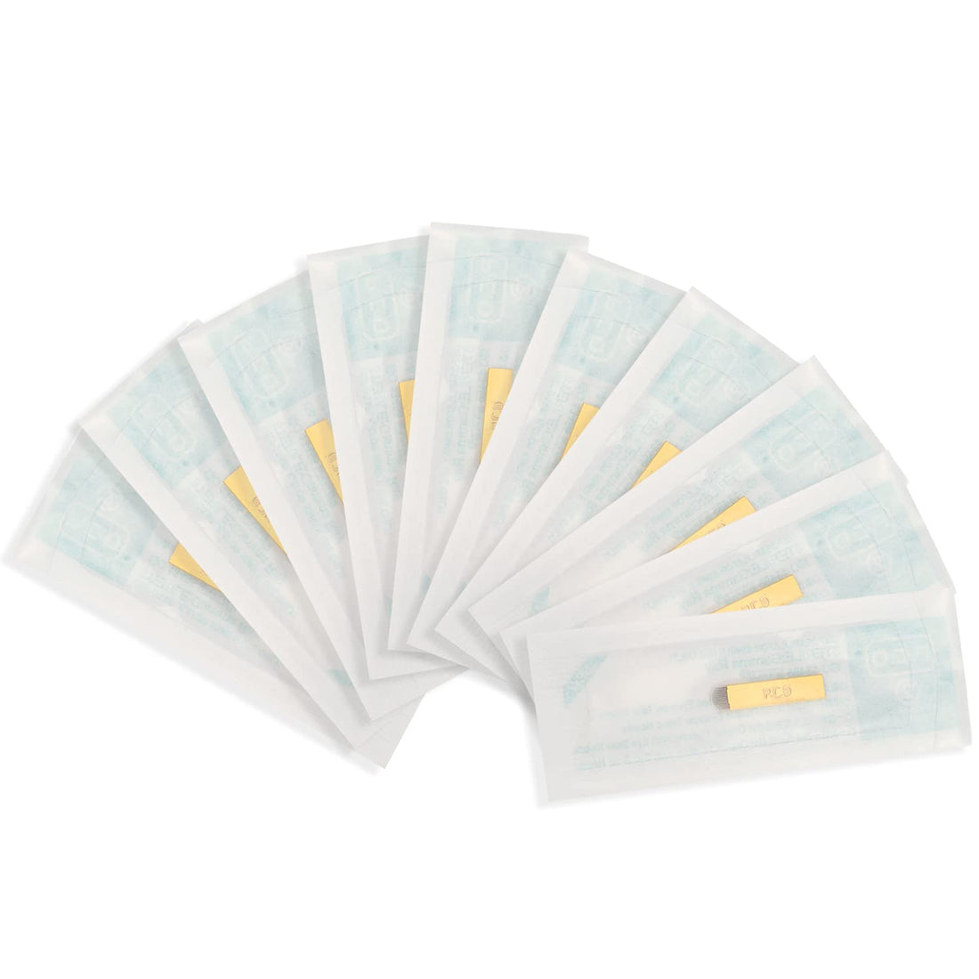 Microblading Needles,New Star Tattoo 50pcs 12 Pin Permanent Makeup Blades Manual Eyebrow Tattoo Curved Blade 12 Sloped Needles for Microblading Pen,Microblading Supplies,Microblading Kits