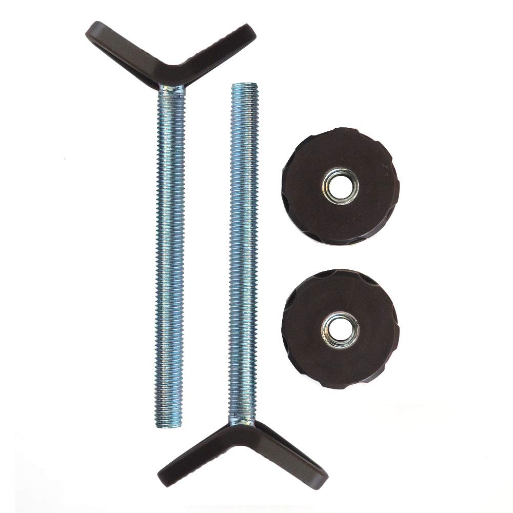 Baby Gate Guru Extra Long M10 (10mm) Stair Banister Adapter Y-Spindle Rods 2 Pack for Pressure Mounted Baby and Pet Safety Gates (10mm, Bronze)