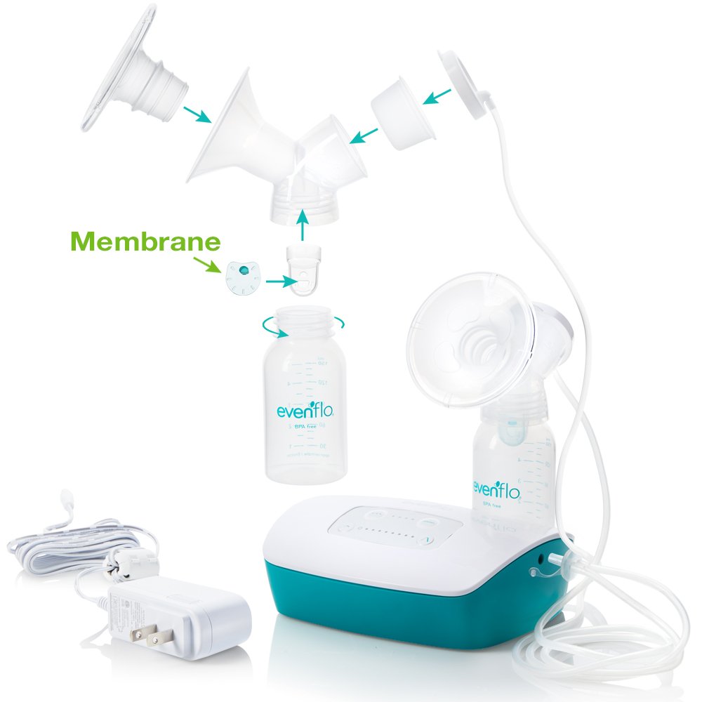 Evenflo Feeding Replacement Silicone Membranes for Advanced Breast Pumps (Pack of 6)