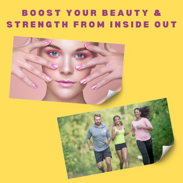 Greenfield Nutritions Halal Collagen Peptides Powder - 9g Halal Protein Probiotic, Biotin, Hyaluronic Acid & Vitamin C - 270g Halal Collagen for Women & Men - Supports Hair, Skin, Nails, Joints & Gut