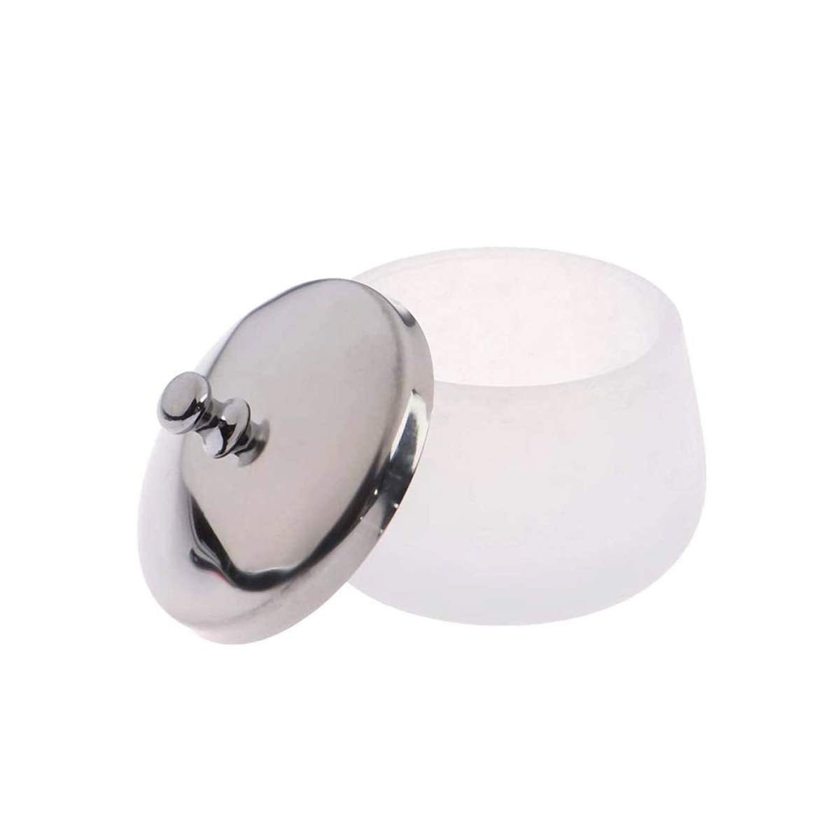 1 Piece Matte Crystal Glass Nail with Lid Nail Glass Crystal Cup Nail Crystal Bowl Dapping Dish Glass Crystal Dappen Dish Liquid Container Holder Tool for Acrylic Liquid Powder