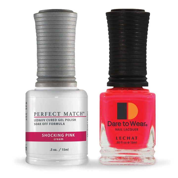 LeChat Perfect Match Gel Polish, Shocking Pink, 0.5 Fl Oz (PMS45)