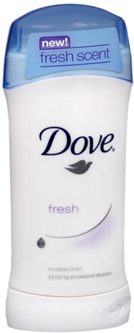 Dove Anti-Perspirant Deodorant Invisible Solid Fresh 2.60 oz (Pack of 4)