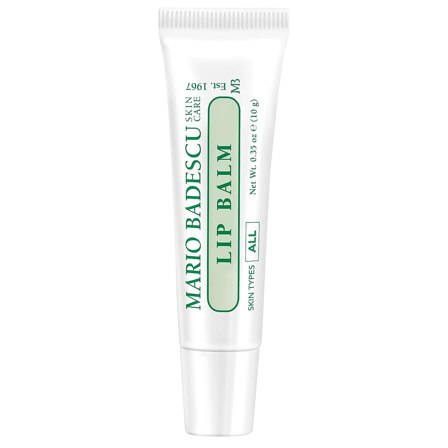 Mario Badescu Moisturizing Lip Balm for Dry Cracked Lips, Infused with Coconut Oil and Shea Butter, Ultra-Nourishing Lip Care Moisturizer for Soft, Smooth and Supple Lips, 10g