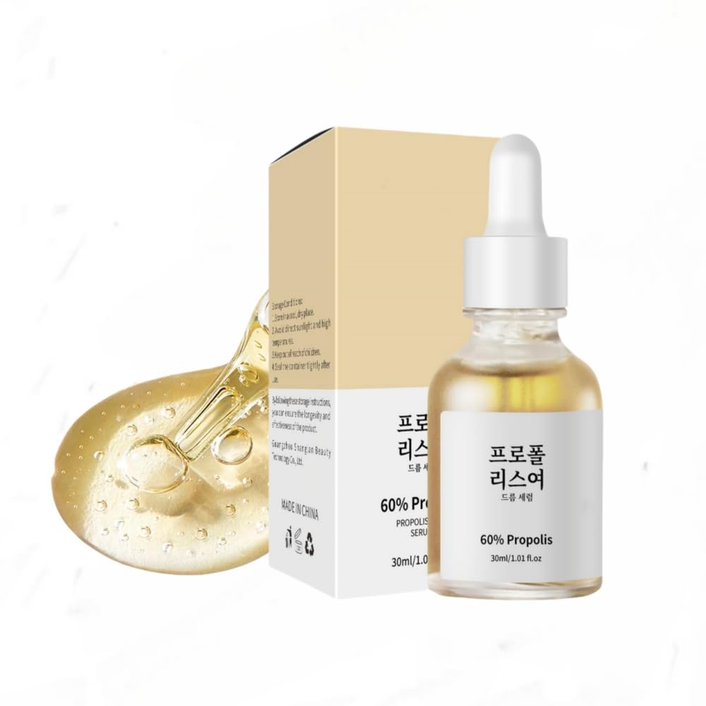 60% Propolis Moisturizing Face Serum - Nicotinamide Serum - Korean Serum Serum to Balance Oil, Moisturize And Smooth Skin