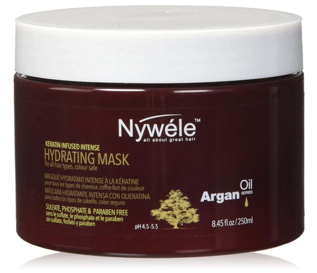 Nywele Keratin Infused Intense Hydrating Mask 8.5oz - SULFATE, ALCOHOL, PHOSPHATE & PARABEN FREE