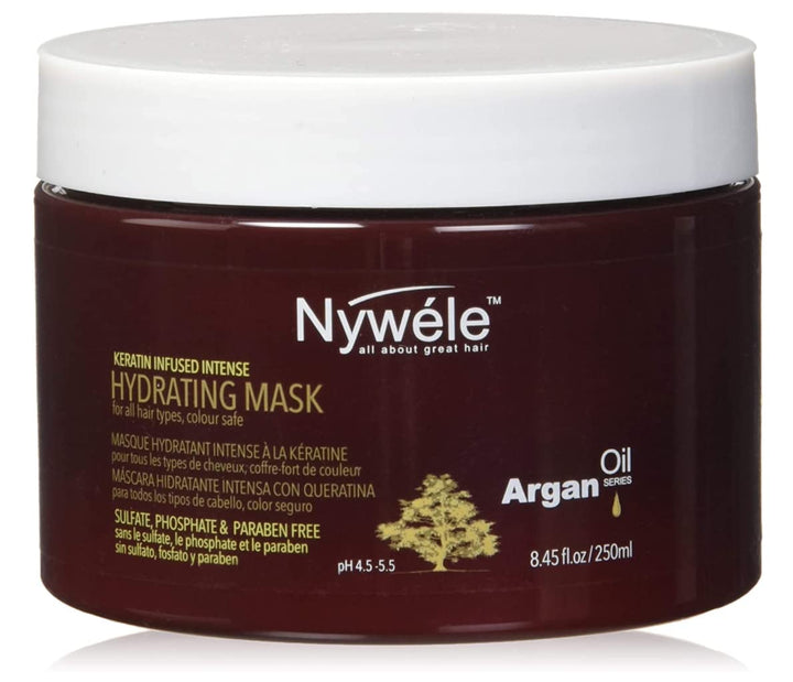 Nywele Keratin Infused Intense Hydrating Mask 8.5oz - SULFATE, ALCOHOL, PHOSPHATE & PARABEN FREE