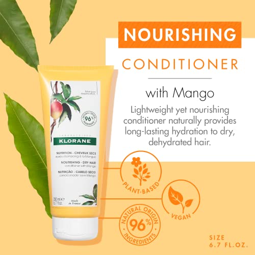 Klorane Conditioner with Mango Butter, 6.7 Fl. oz.