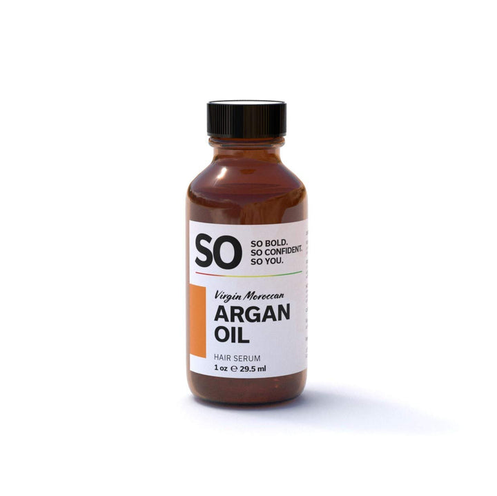 SO Virgin Moroccan Argan Oil | 100% Pure Cold Pressed | Unfiltered | Anti-Aging | Premium Moisturizer & Conditioner for Hair, Skin, Face, Body, Scalp, Nails 1 Oz / 30 mL
