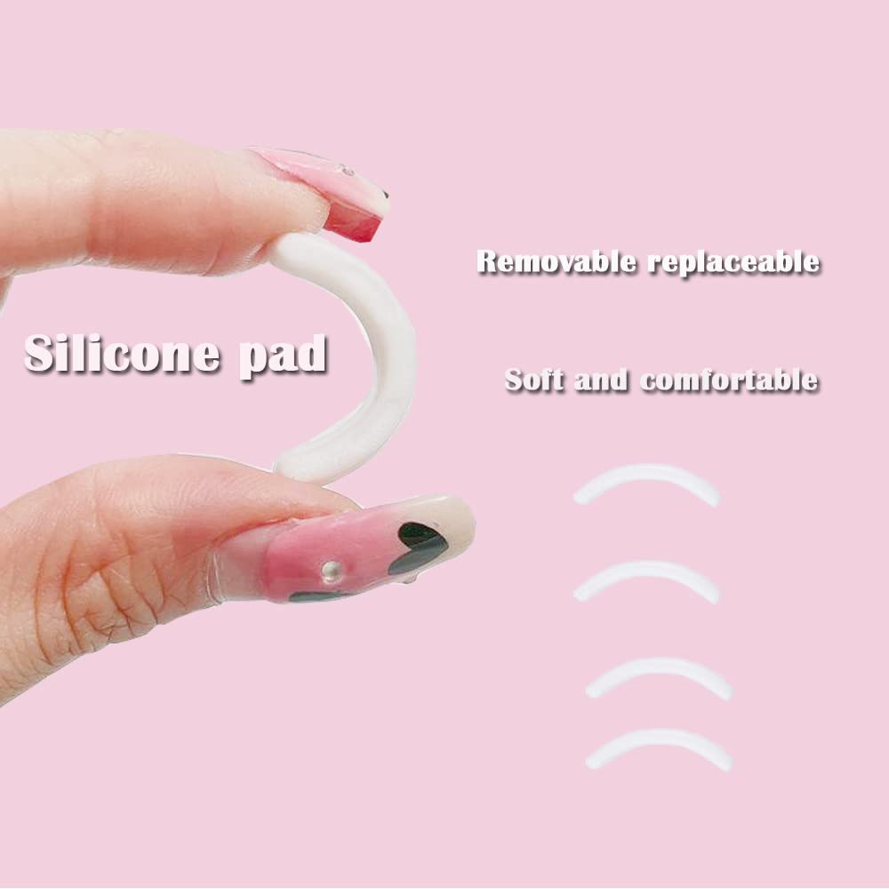 AWEELON Eyelash Curlers with Comb Pink Eyelash Curler with Built in Comb Get a Lash Lift in Seconds, Durable Carbon Steel Body with Comfort Grip